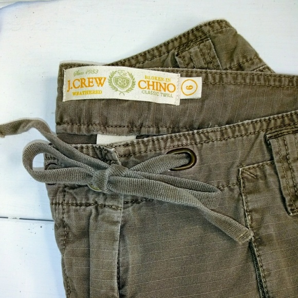 J Crew Chino city fit Capri khaki pants - Picture 2 of 4